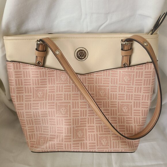 Anne Klein Large Women's Handbag Purse Tote Zipper Adjustable Straps - Picture 1 of 6